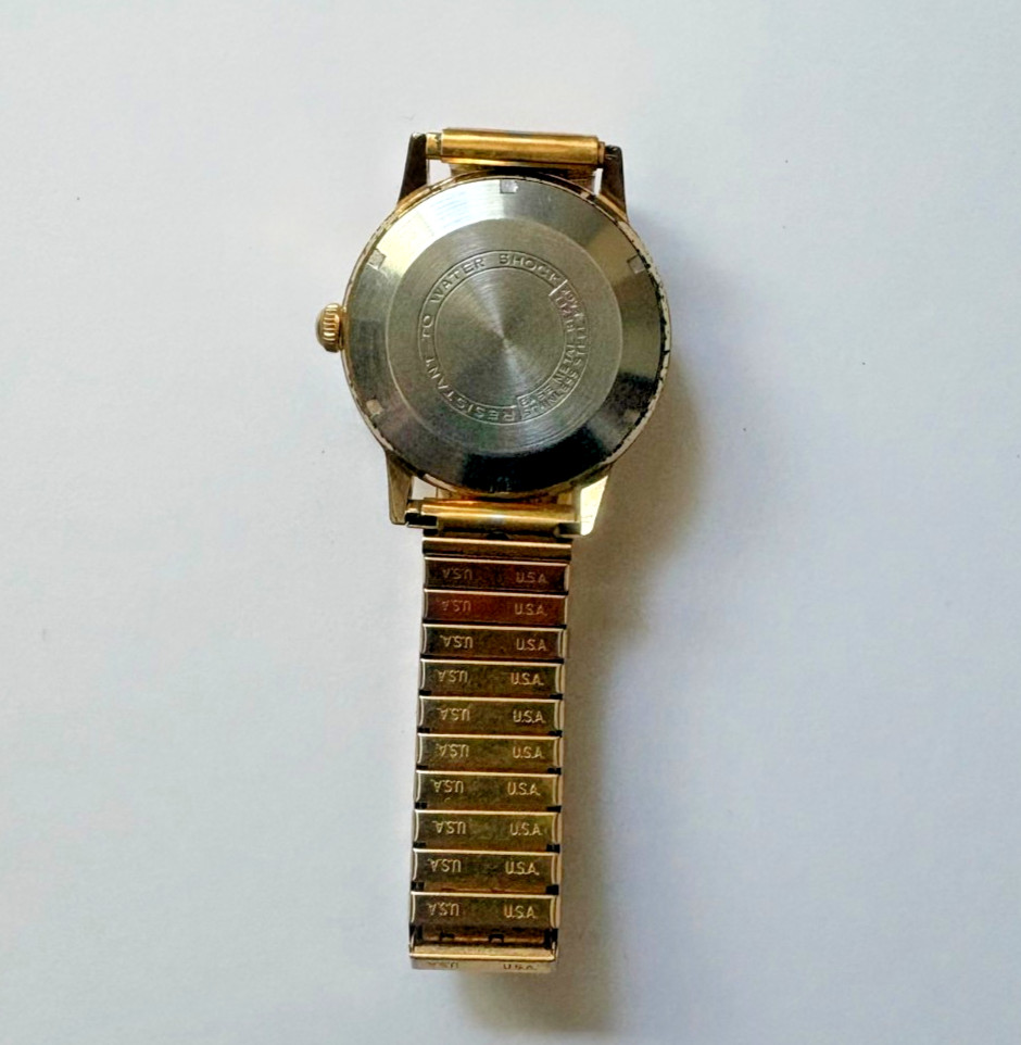 Vintage Buren Automatic 25 Jewel Date 34mm Swiss Original Dial Runs