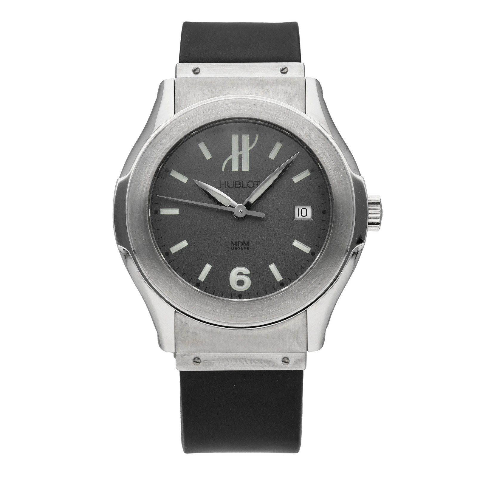 Hublot Elegant MDM Stainless Steel Grey Dial 41mm Automatic Men’s Watch 1910.1