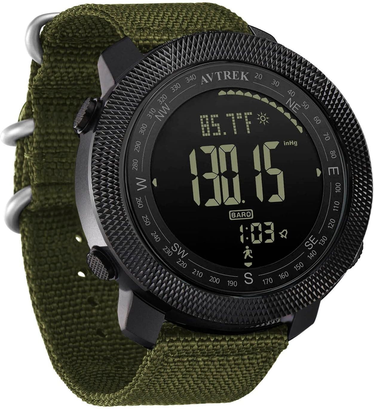 50M Waterproof Military Tactical Watch- Digital with Altimeter/Compass Features`