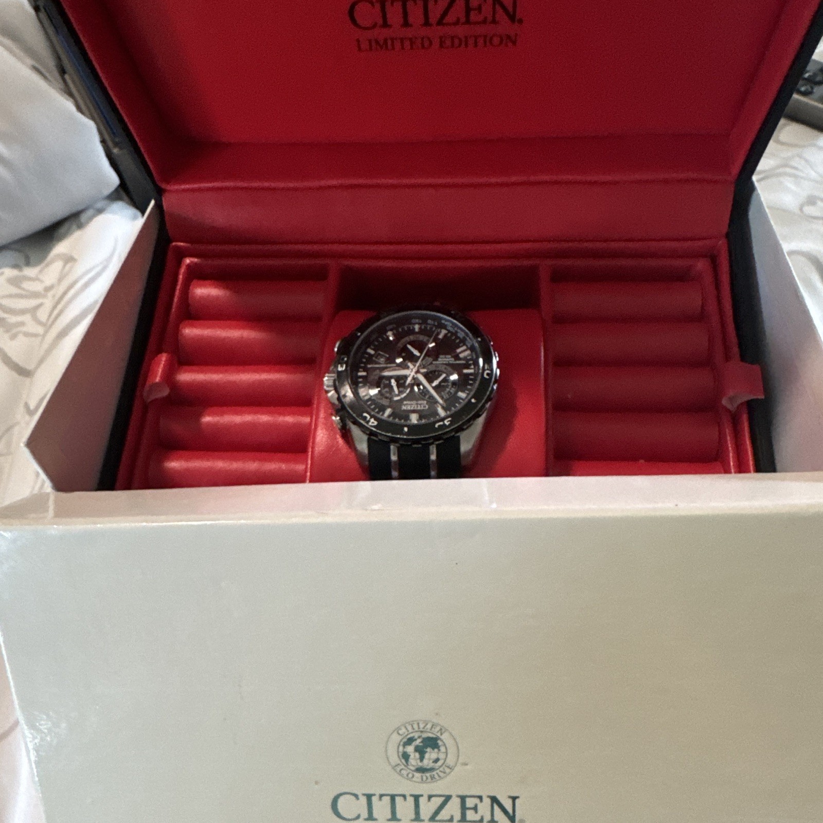 Citizen Eco-Drive Limited Edition Chronograph Tachymeter 200m Black Dial