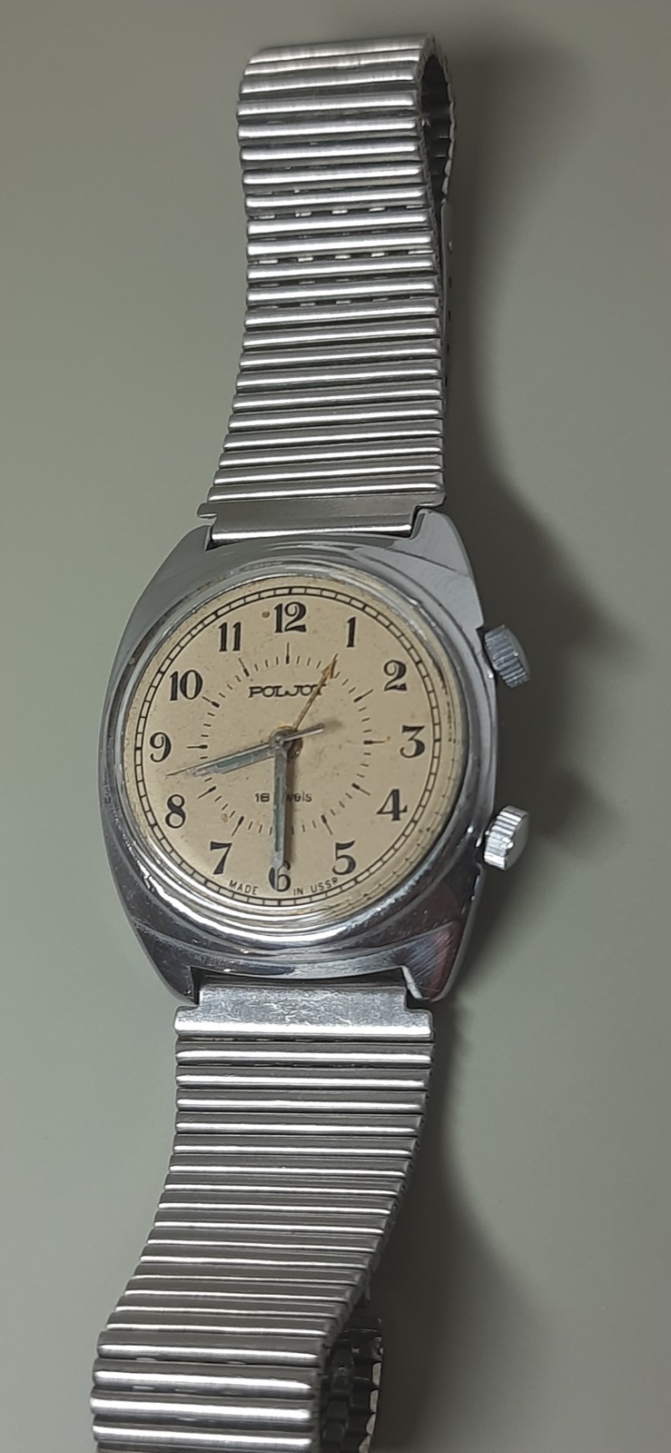 Poljot 2612.1 Alarm Soviet Vintage Mechanical Wristwatch USSR Watch Men 1970s