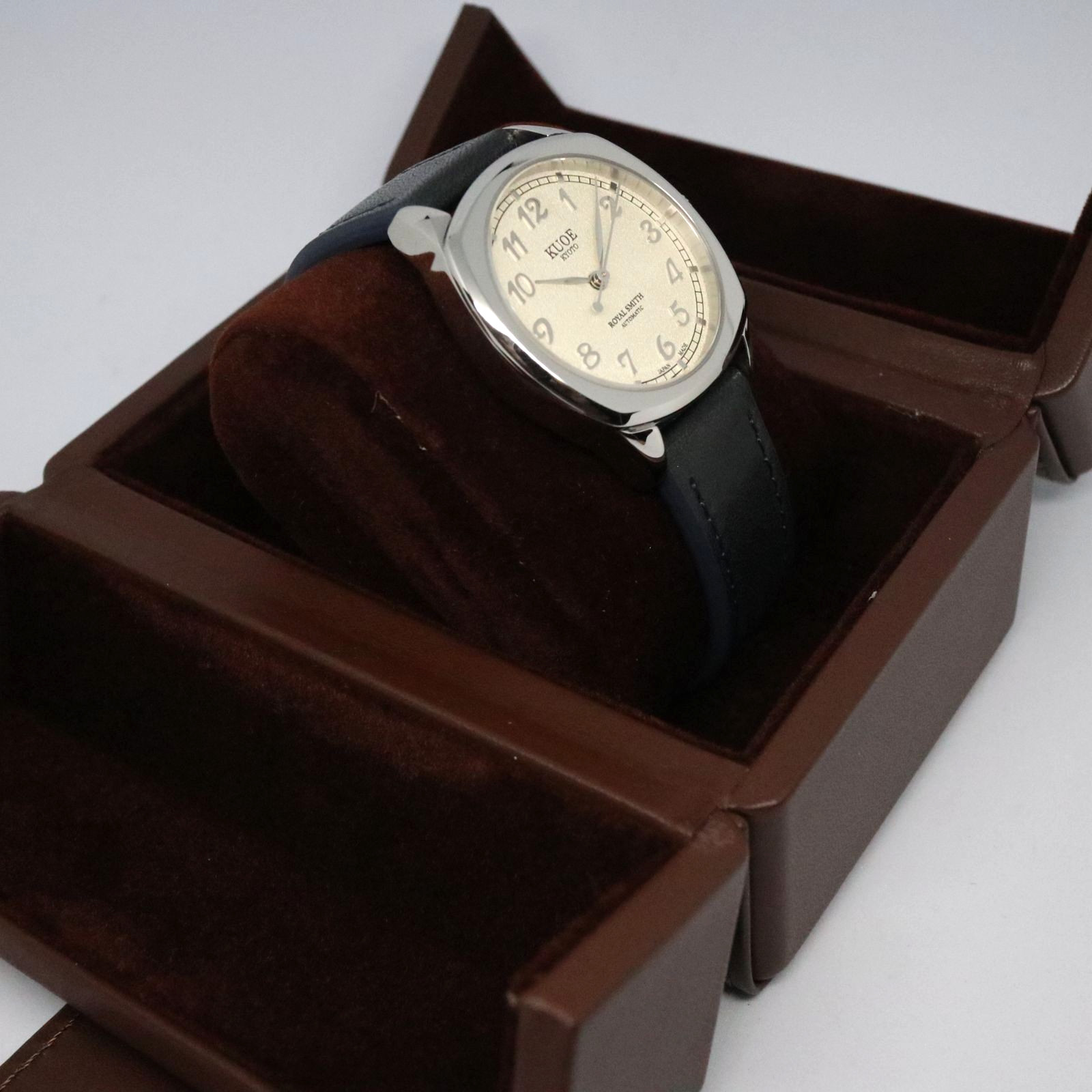 KUOE Kyoto Royal Smith 90-008 Silver/Silver Automatic Unisex Watch w/Acc. JAPAN