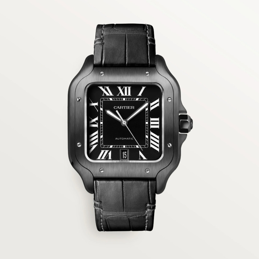 Cartier Santos Black Dial Large Size PVD WSSA0039 Unworn 2025