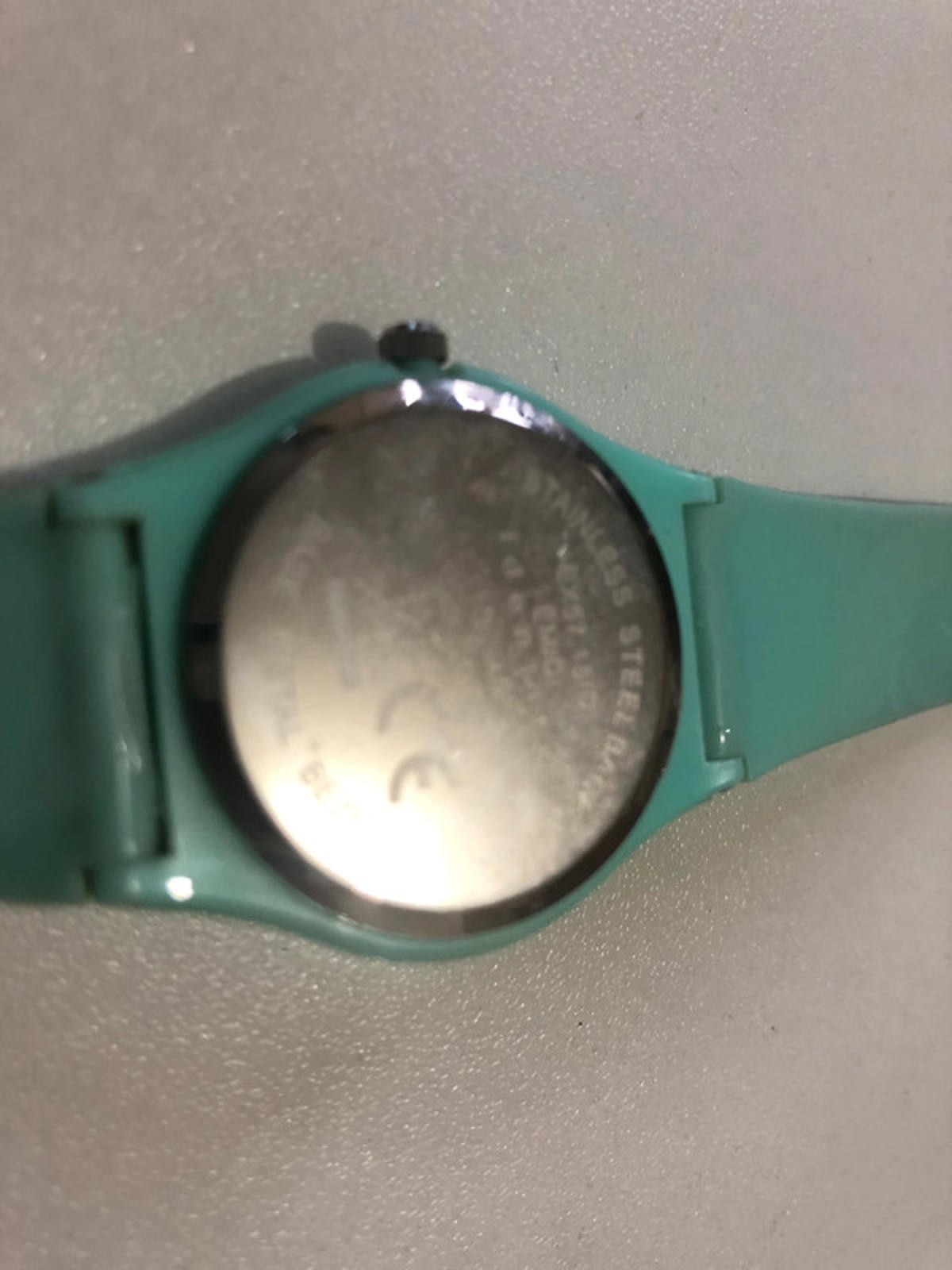 identity london green plastic watch