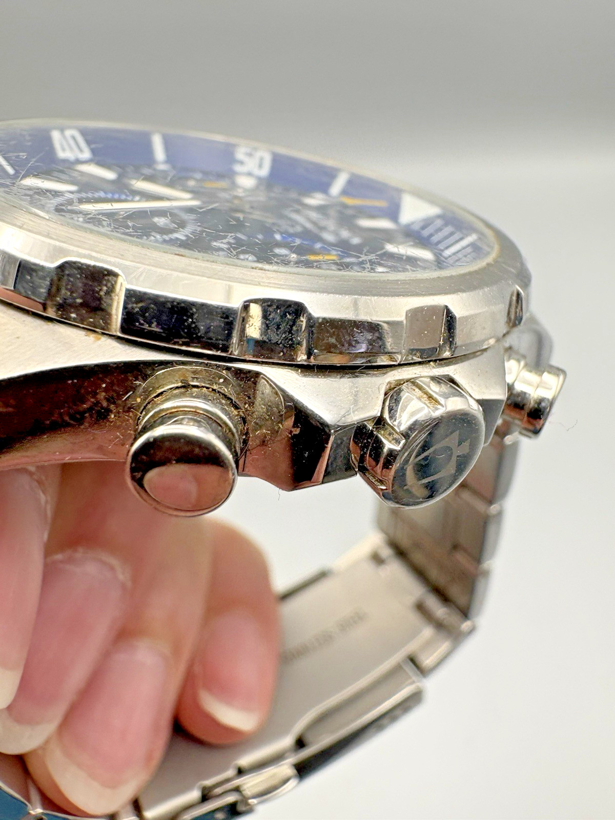 Bulova Marine Star C8601294 Men’s Watch 45mm Quartz *Pre Owned* FREE SHIPPING