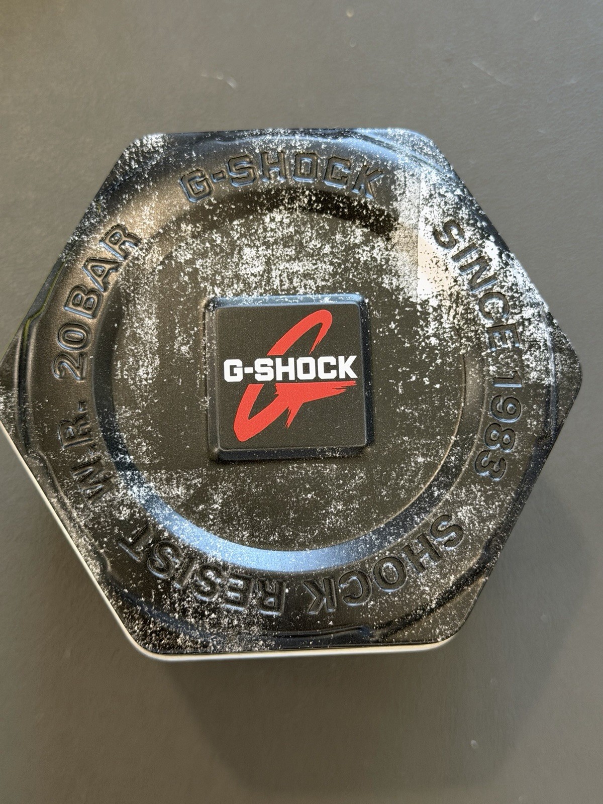 Casio G-SHOCK Mudman Digital ABC Sensors 200m 50mm Black Resin Strap w/ Tin