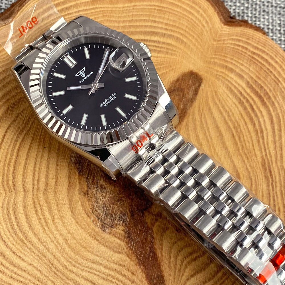 Tandorio 36mm/39mm Fluted Bezel Japan NH35A Sapphire Glass Auto Men Watch Date