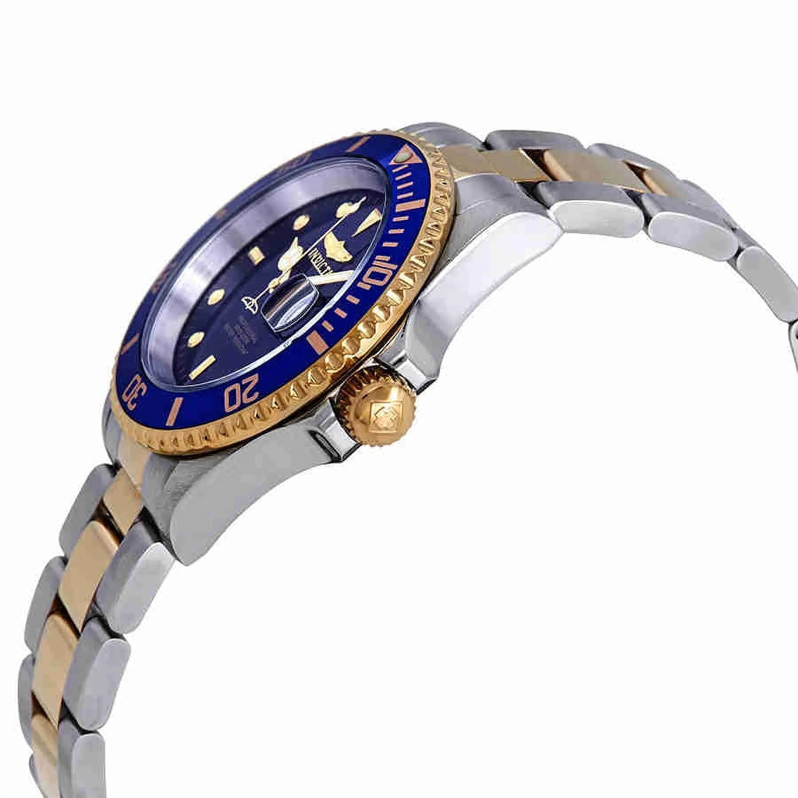 Invicta Pro Diver Men’s 40mm Quartz Watch Two Tone Blue Dial Stainless Steel