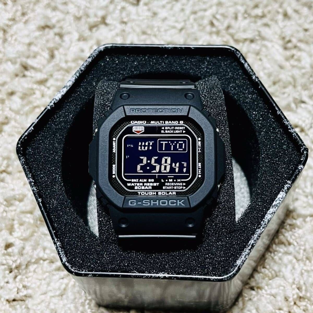 New CASIO G SHOCK GW M5610U 1B Casio G Shock Tough Solar Radio Solar Watch All B