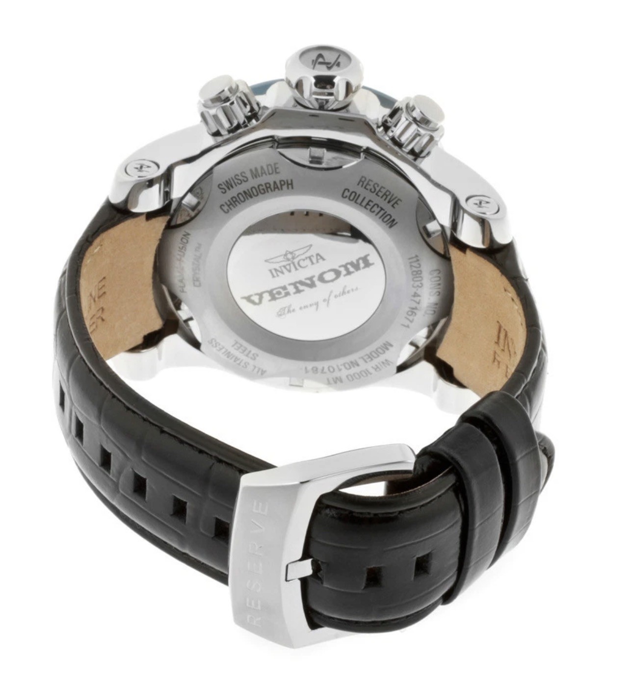 🔥Swiss Made Invicta RESERVE Venom Boy Chronograph Black Dial Men’s Watch 10822