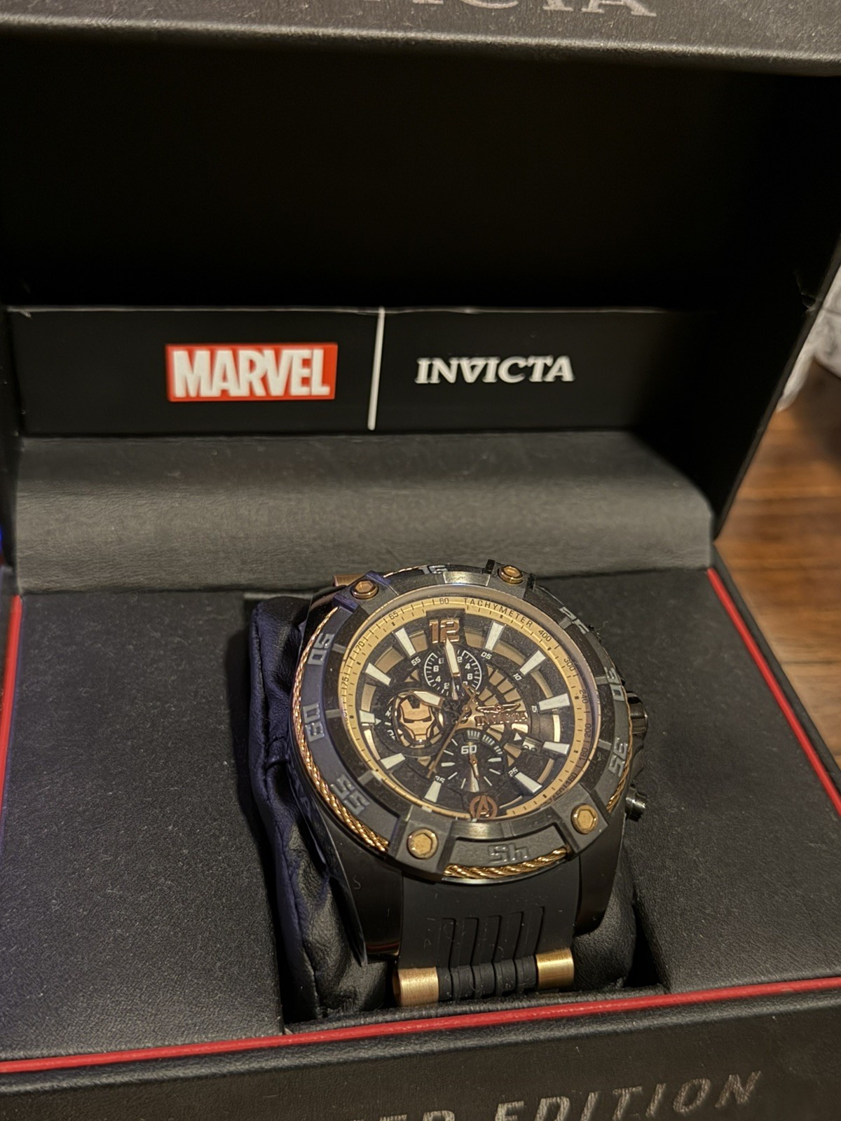 Invicta 26798 Men’s Black Watch, new with tag Iron Man edition 