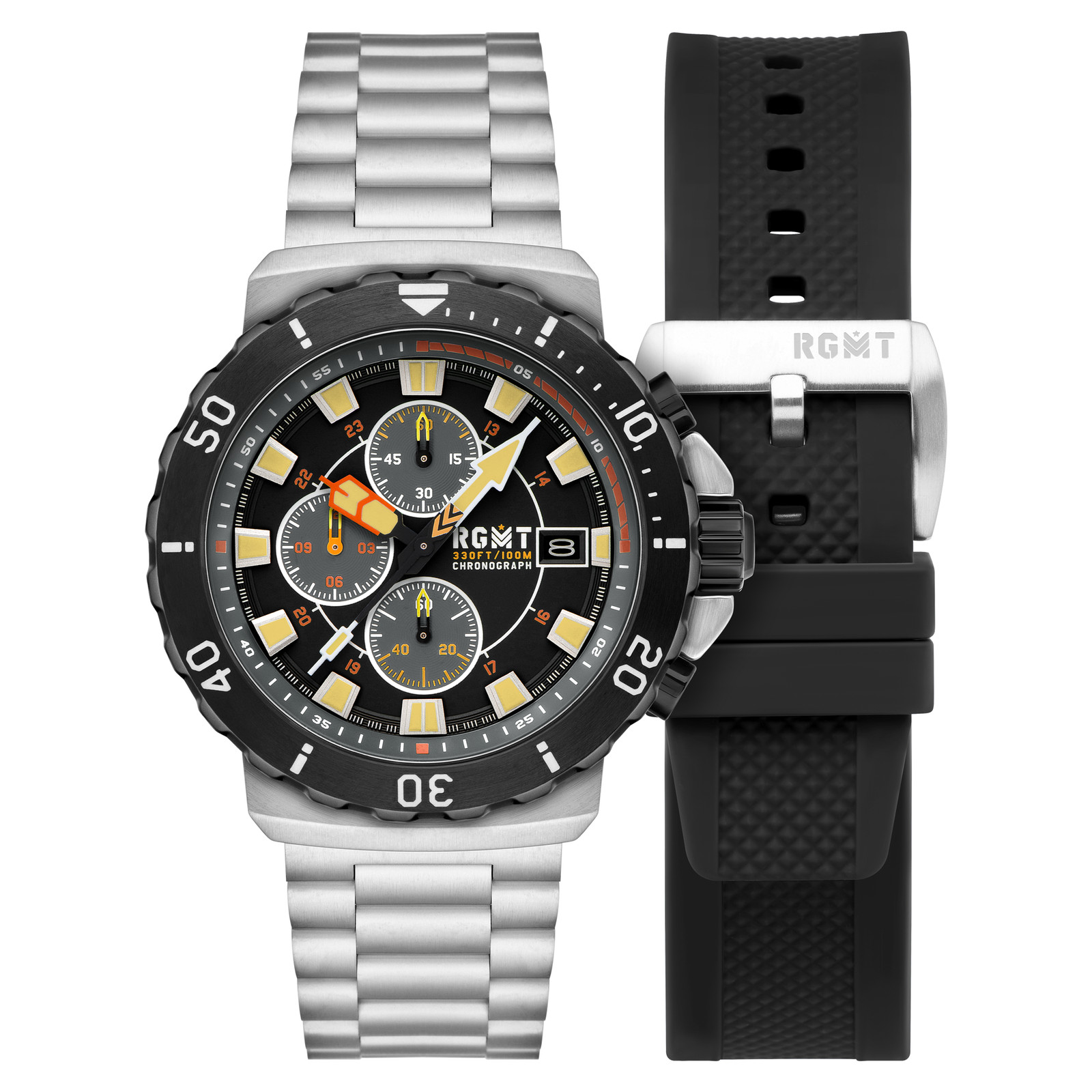 RGMT Trench Stainless Steel 47mm Meca-Quartz Wristwatch RG-8058-11