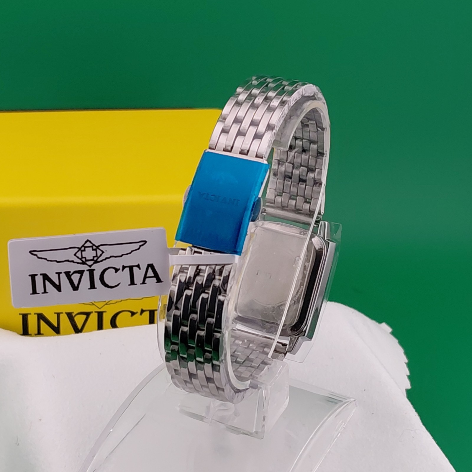 Invicta Men’s Specialty Blue Dial Rectangular Dress Watch Box & Tags 43151
