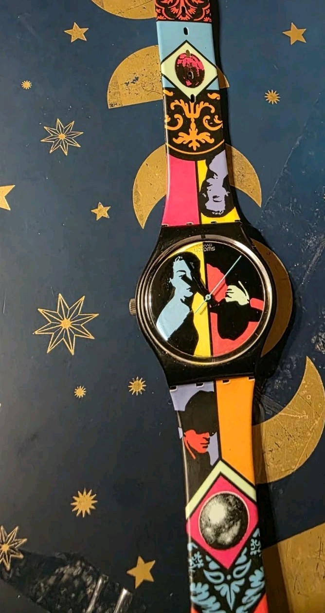 SWATCH WATCH AG 1988 “COLOURED LOVE” #755 SWISS ETA RARE WORKING!!!
