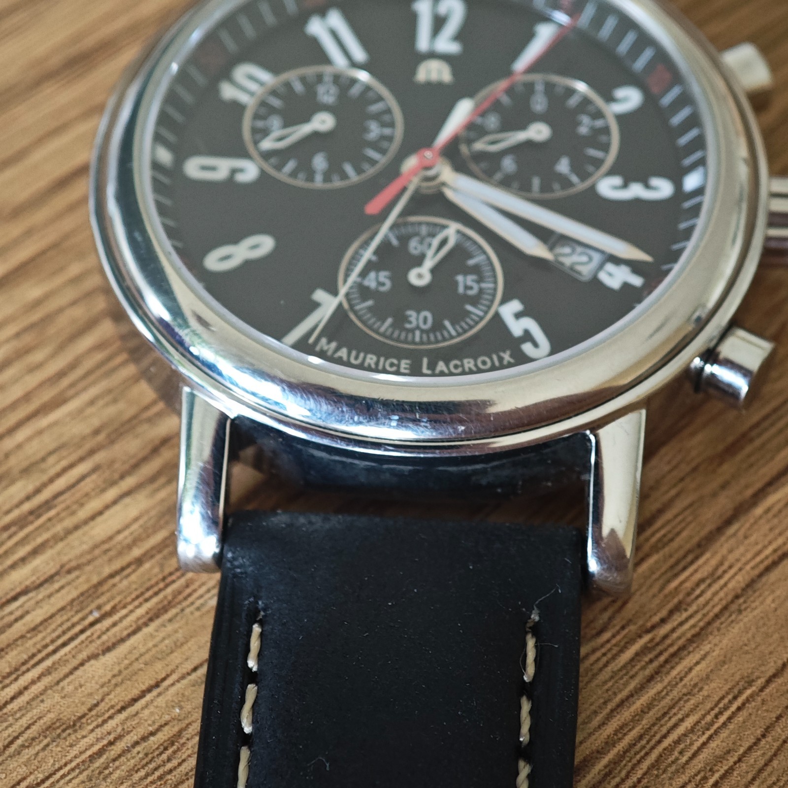 Maurice Lacroix Chronograph Ref. LC1038 Swiss Made Rare Men’s Watch