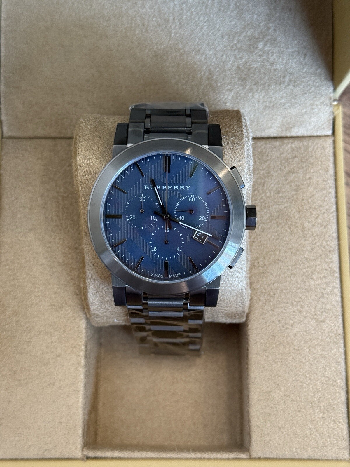Burberry BU9365 Chronograph The City Gunmetal Gray 42mm Case Men’s Watch