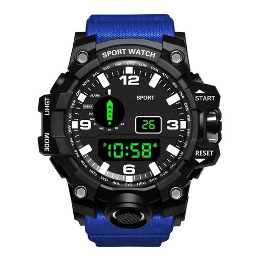 Men Waterproof Digital Sports Watch Military Tactical LED Backlight Wristwatch