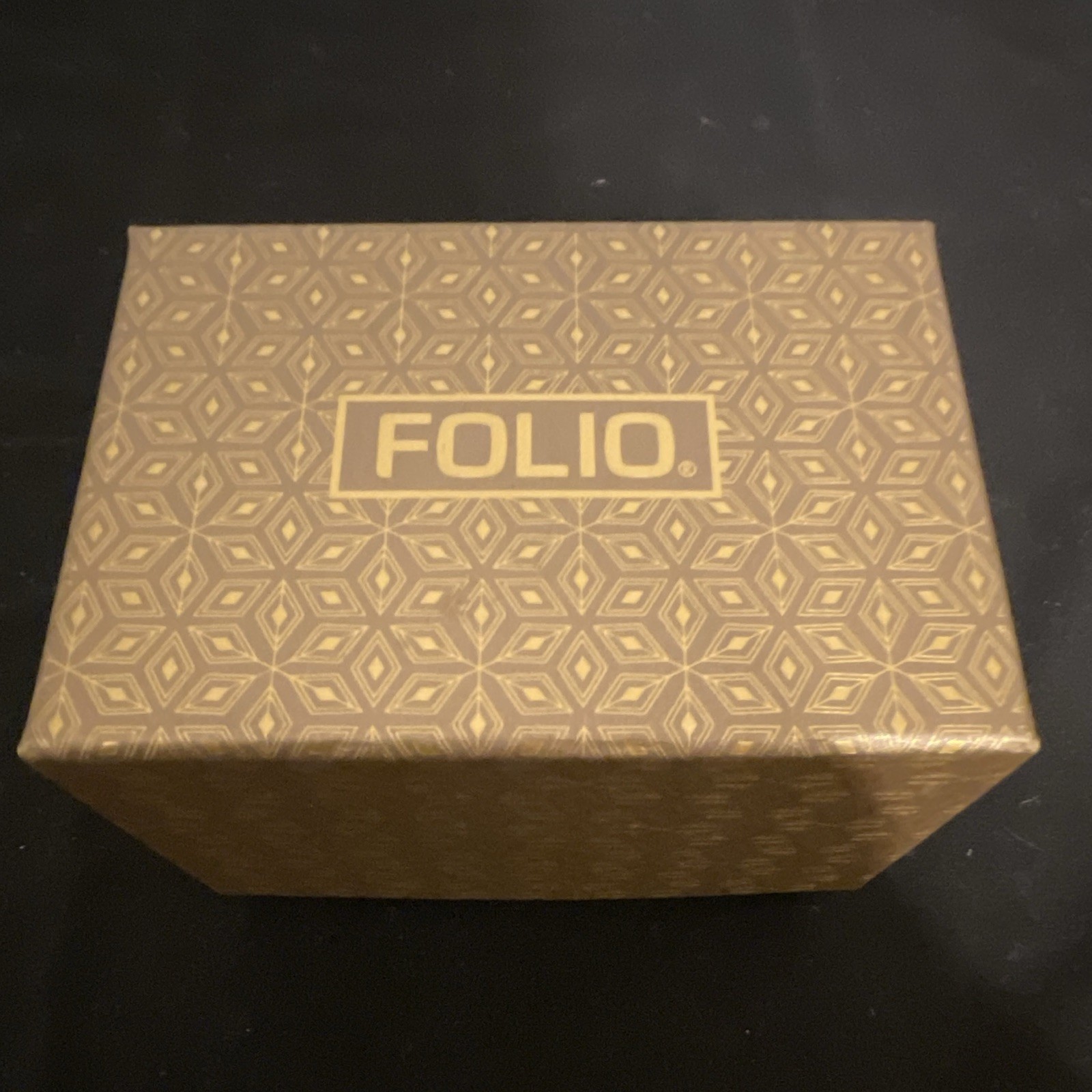 Folio Women’s Gold-Tone Analog Bracelet Watch & Bracelet Set, Roman Dial, Box