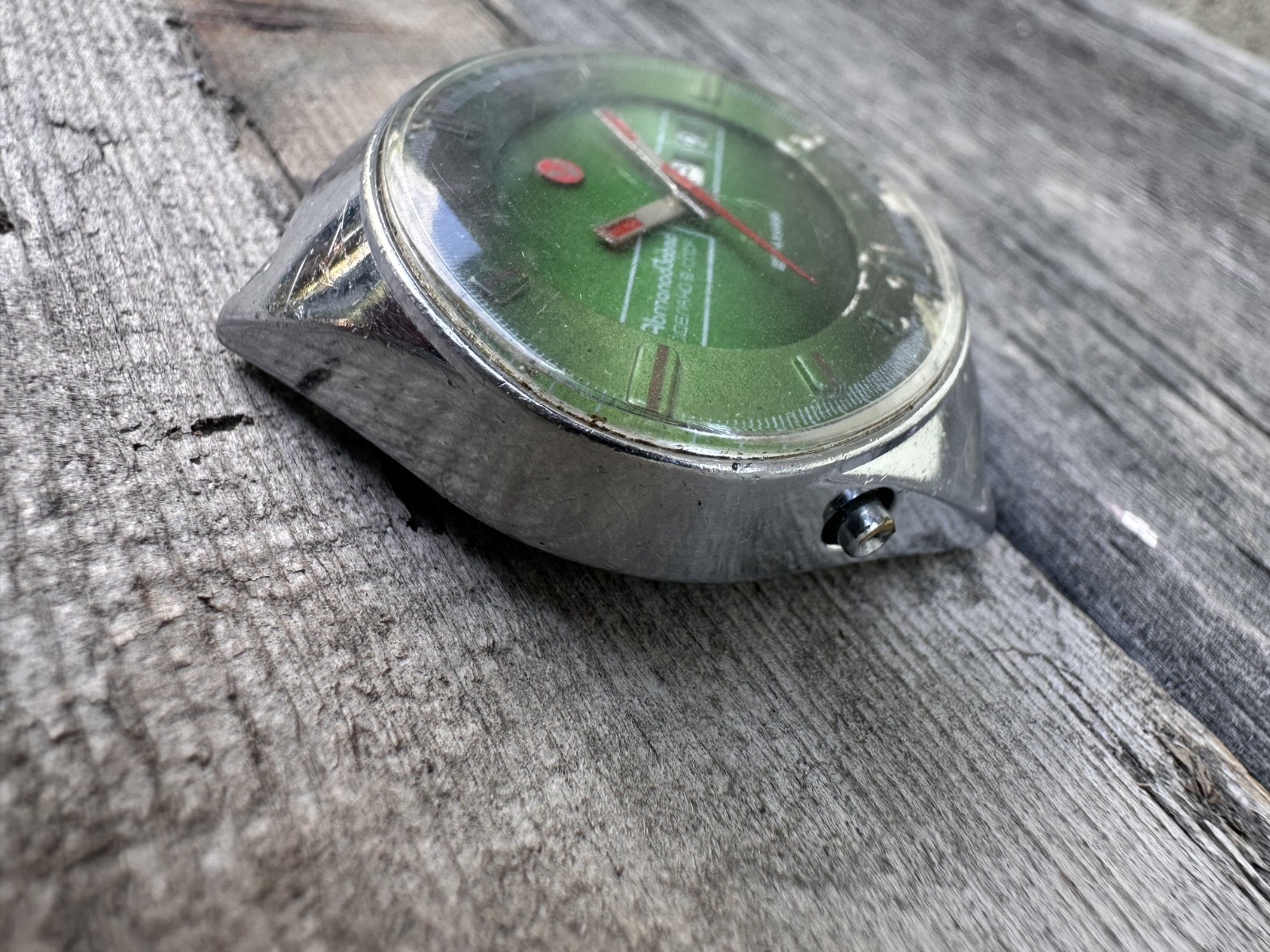 Vintage Poljot Stadium Chaika USSR 17 Jewels Mechanical Wristwatch.