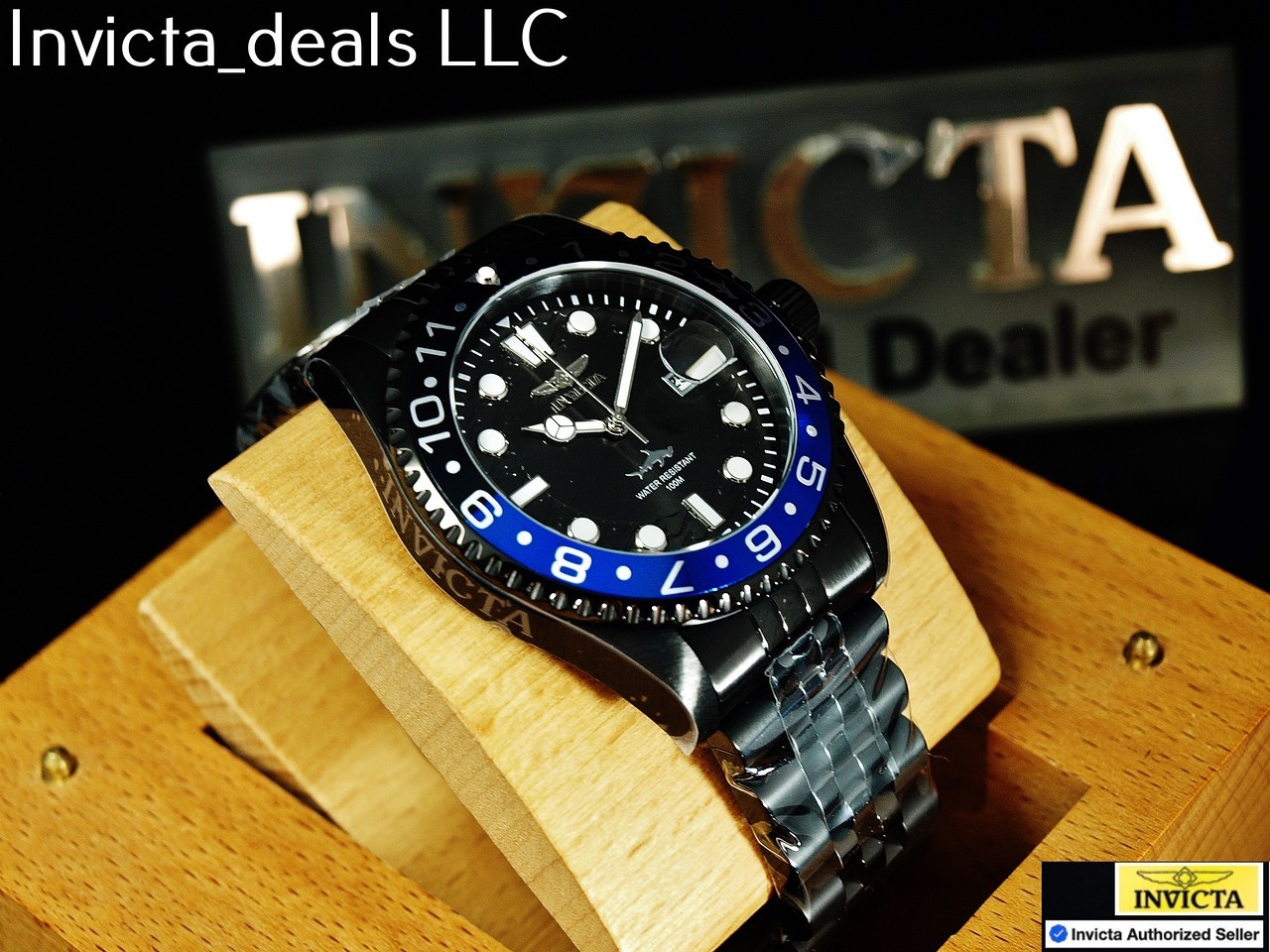 New Invicta Men’s 43mm Pro Diver HAMMERHEAD SILVER DIAL Gold Two Tone SS Watch