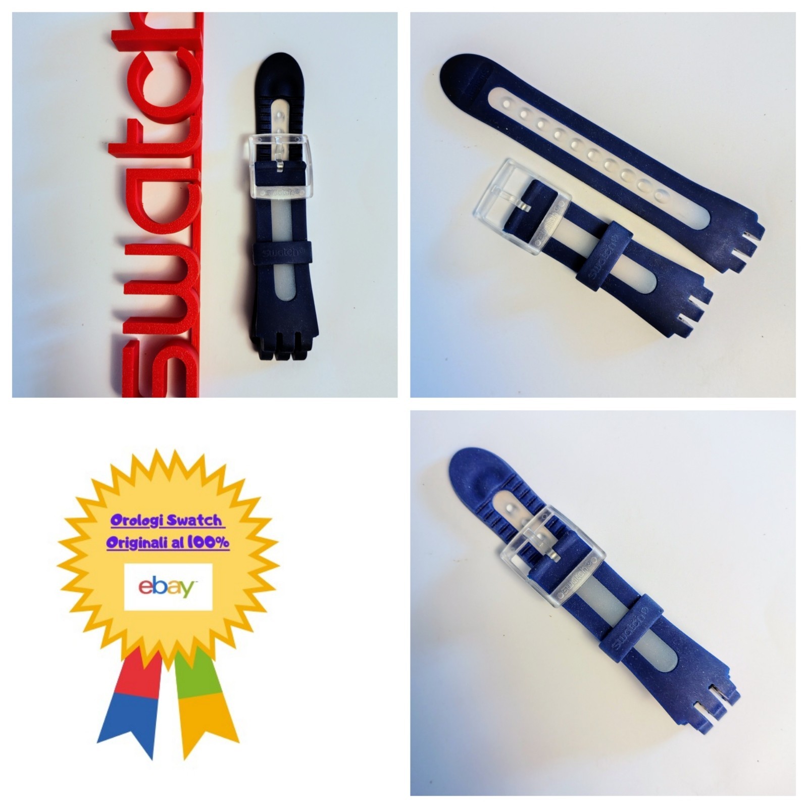 Swatch Watch Strap New Fun Scuba SUGK100 Whale Ride Wristwatch Underwater