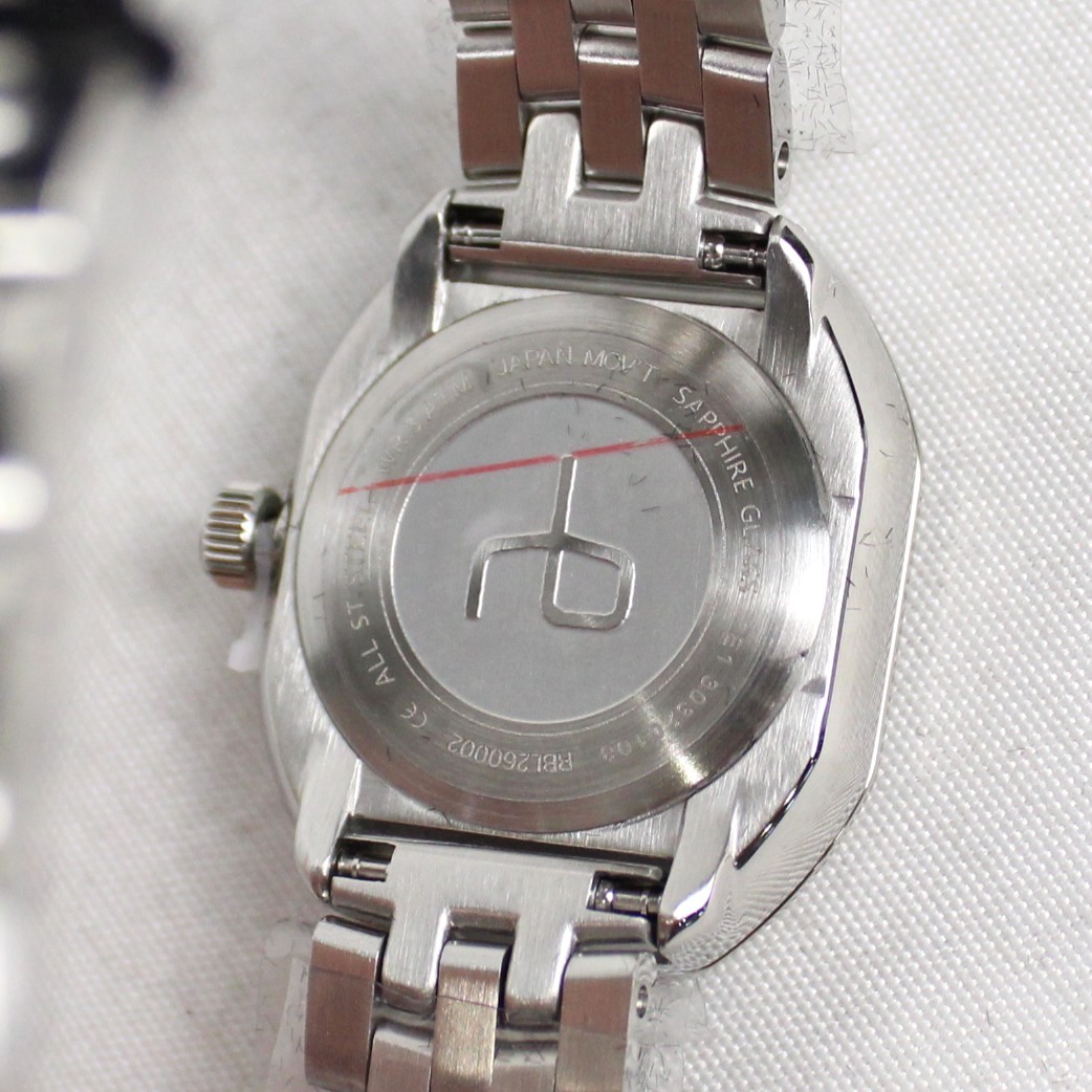 Rag & Bone Silver Audrey Bracelet Watch With 23mm Black Dial (RB L260002 G4) NWT