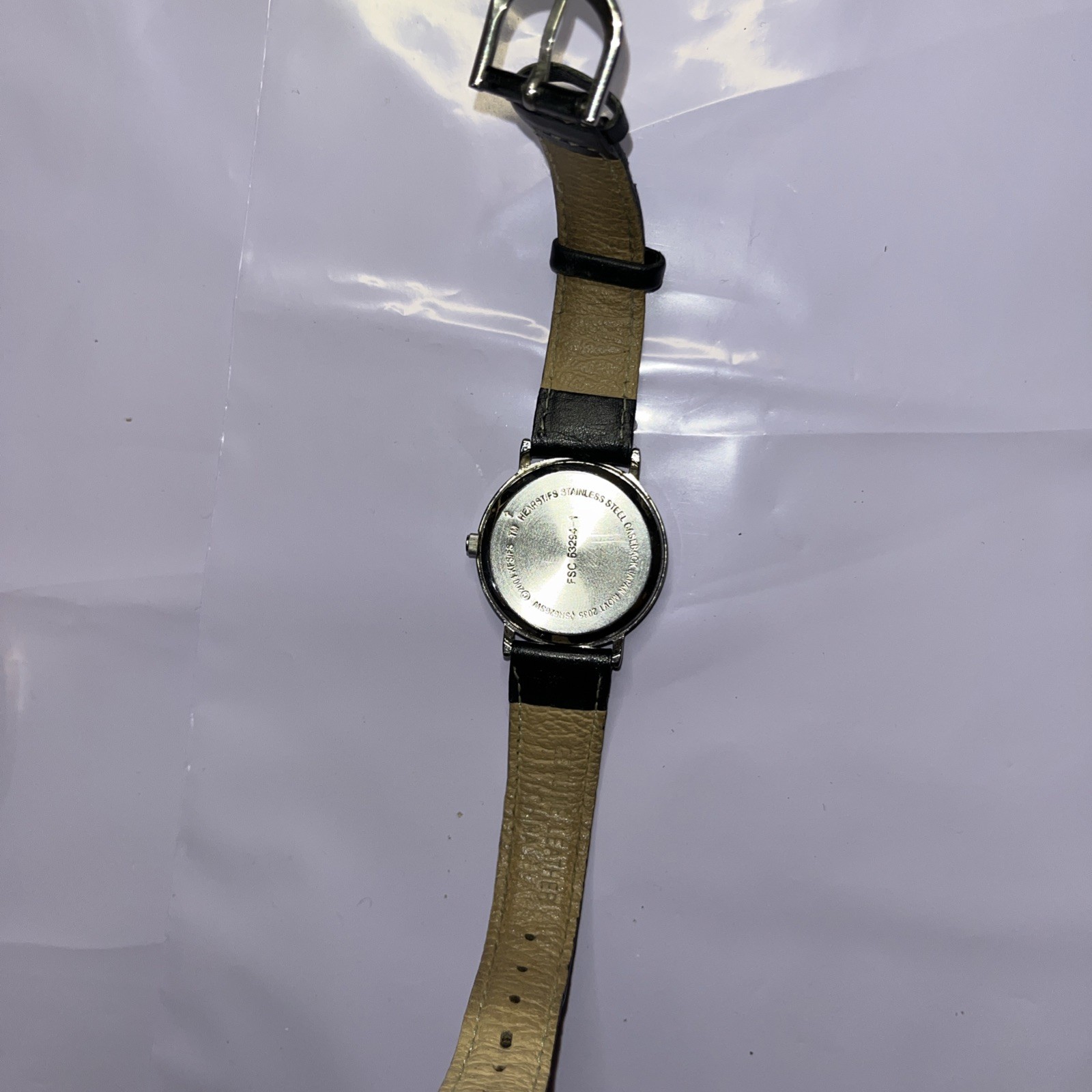 Vintage Betty Boop Watch Women 2004 Silver Tone Leather 31mm New Battery