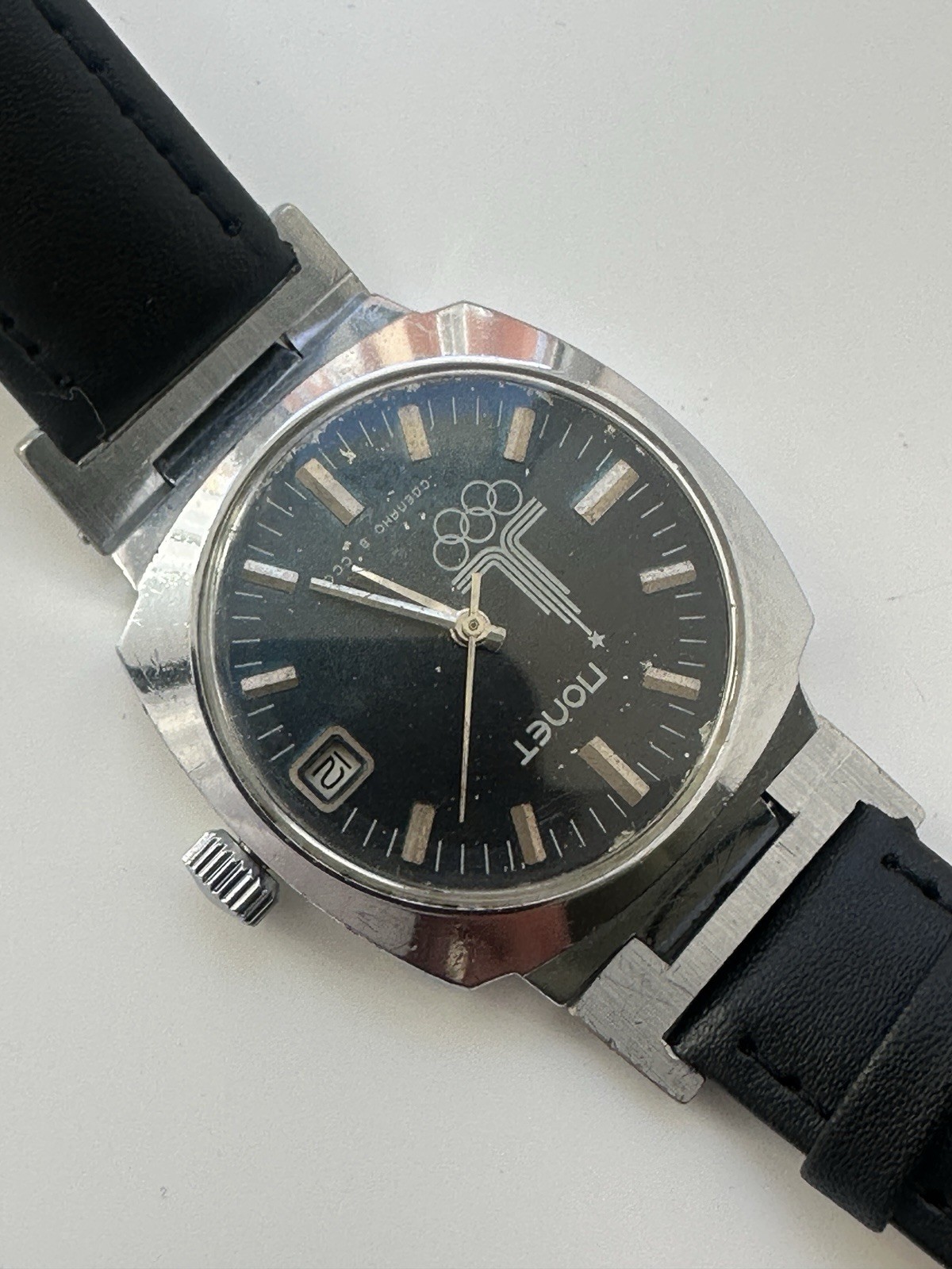 Poljot Olympian Congress USSR Wrist Watch 2614.2H 17 Jewels 1980s