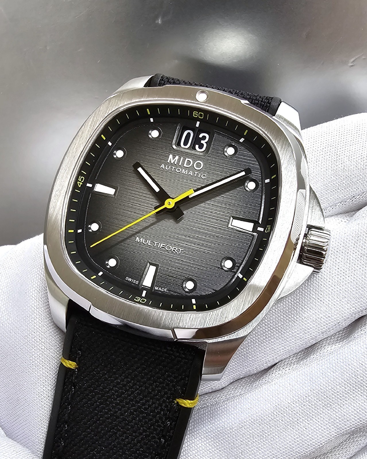 MIDO Multifort TV Big Date 40MM Grey Gradient Dial Mens Watch M049.526.17.081.01