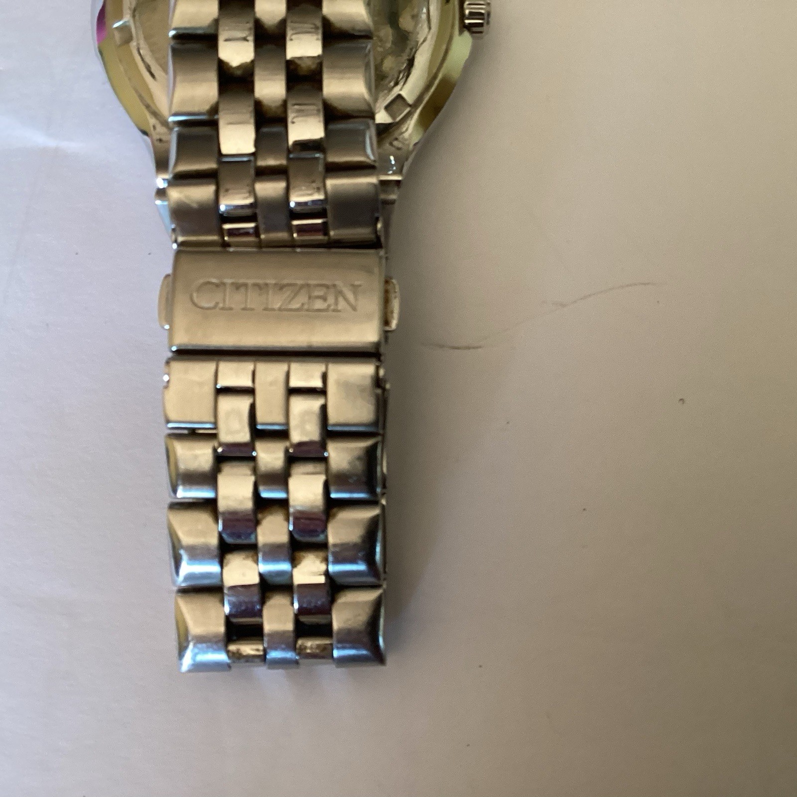 Citizen Eco-Drive Men’s Silver Stainless Bracelet Watch Day/Date WR100