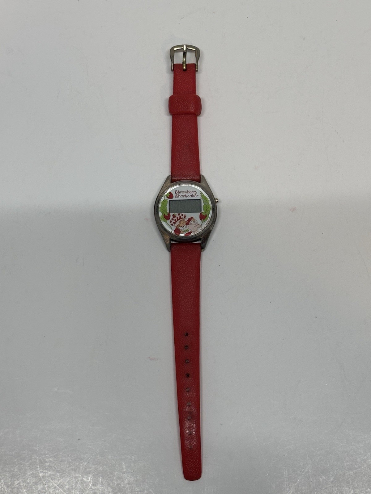 Vintage Strawberry Shortcake Digital Watch Childs Size 1980’s. UNTESTED