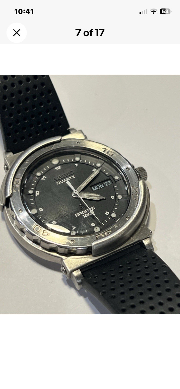 Rare Vintage Shrouded Seiko 5H23-8160 — Mini “Tuna Can” (April 1987)