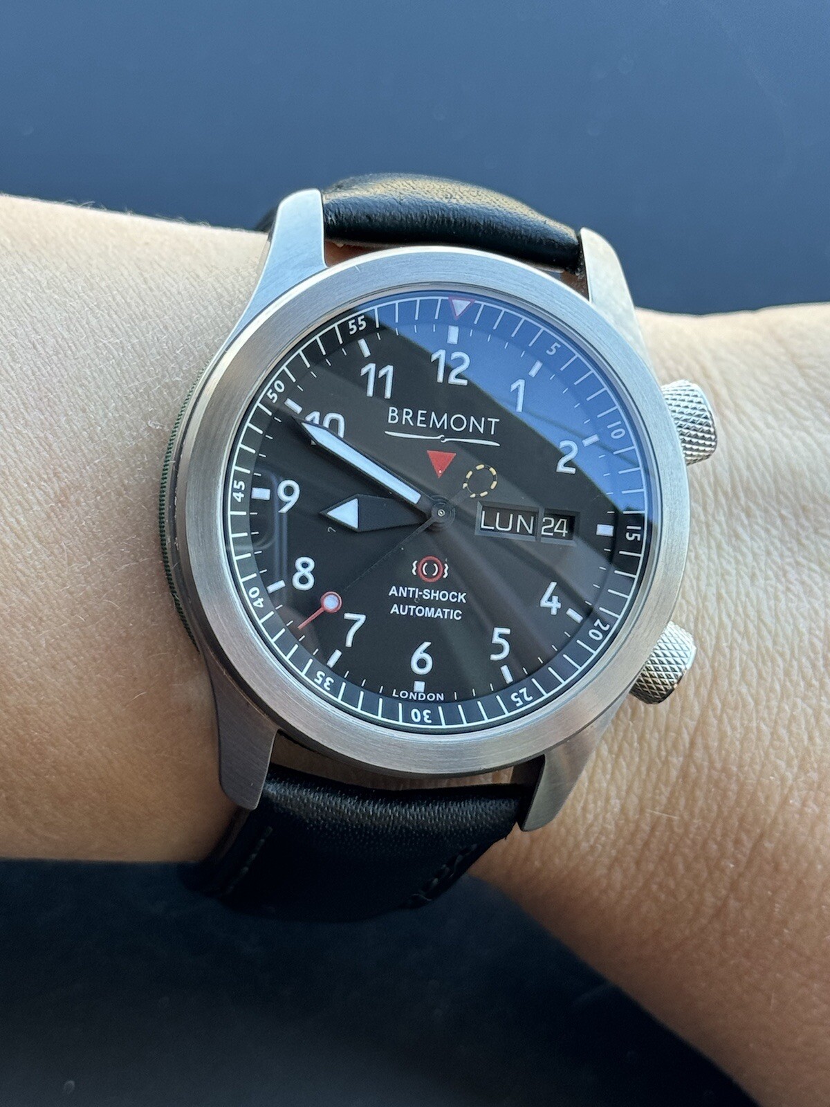 Bremont Martin Baker MBII Watch Automatic Day Date Mens 43mm Green Barrel