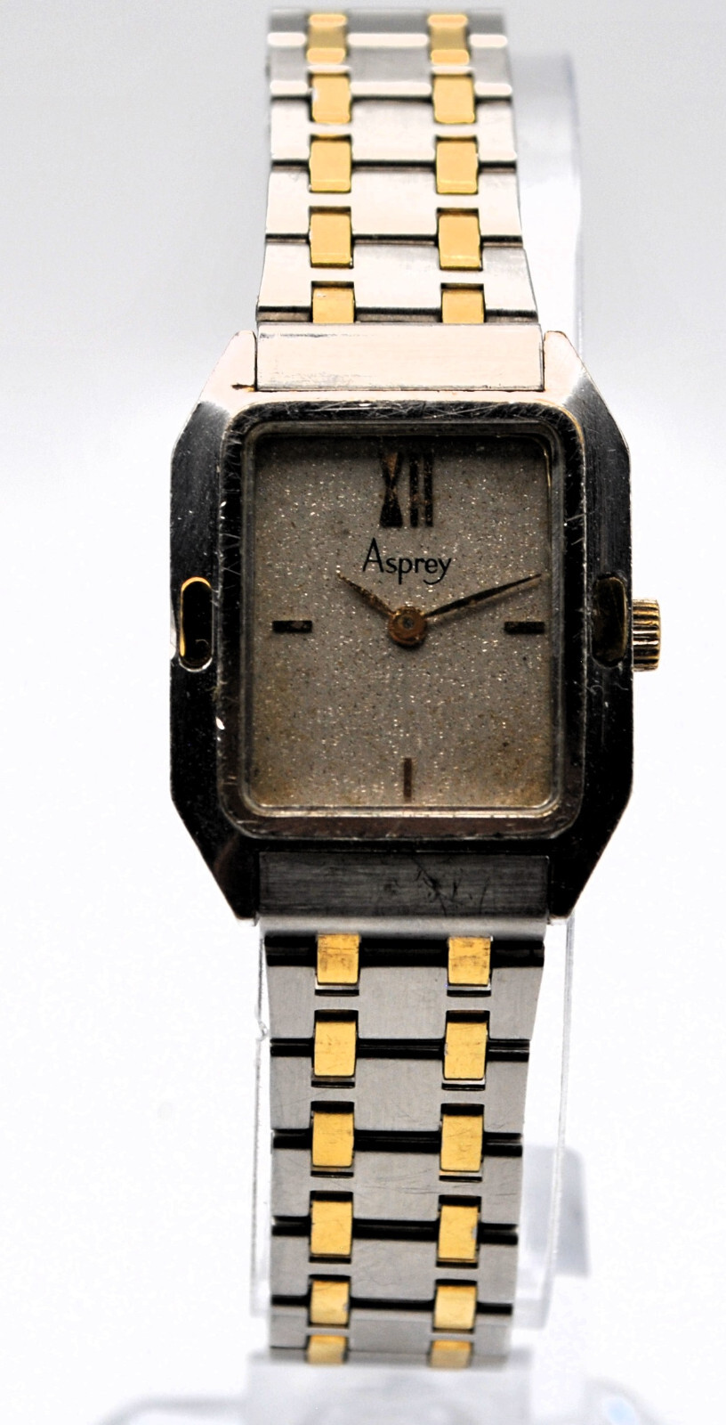 Asprey ladies bi-tone quartz dress watch fitted with NSA bi-metal strap