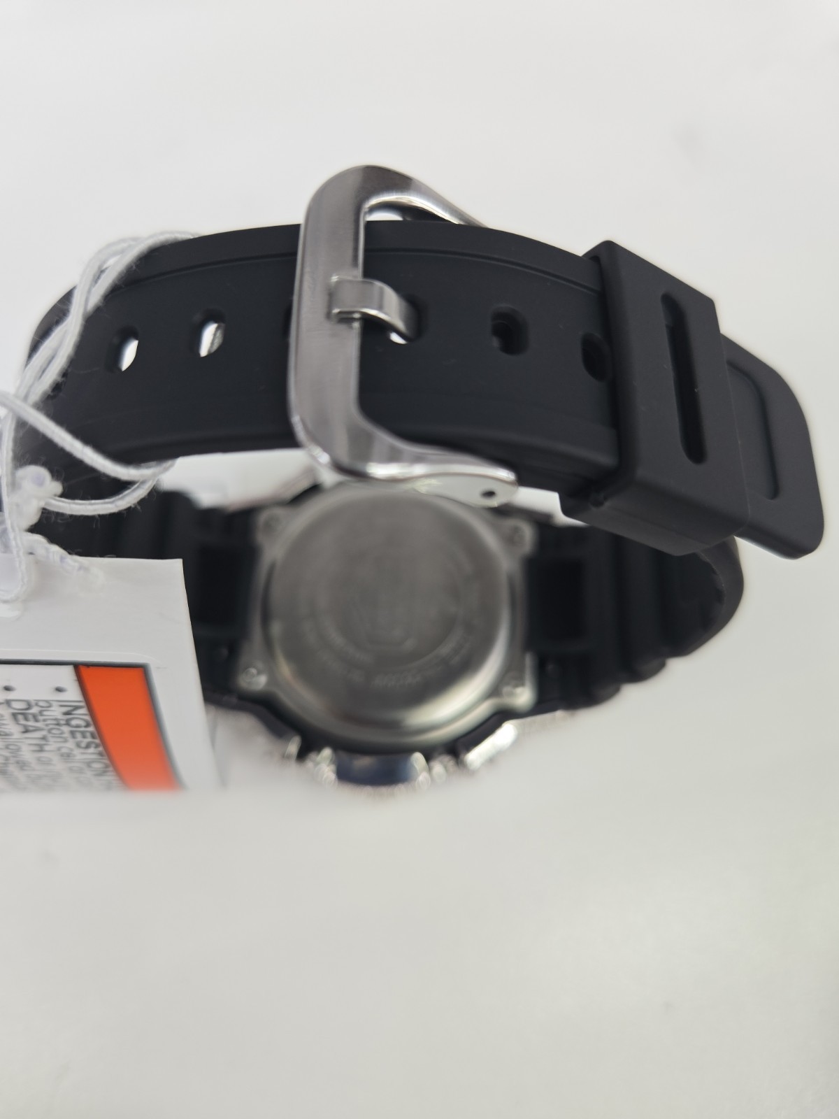 Moissanite G Shock Watch Casio 5600 Model Black Color Band Silver Color Bezel
