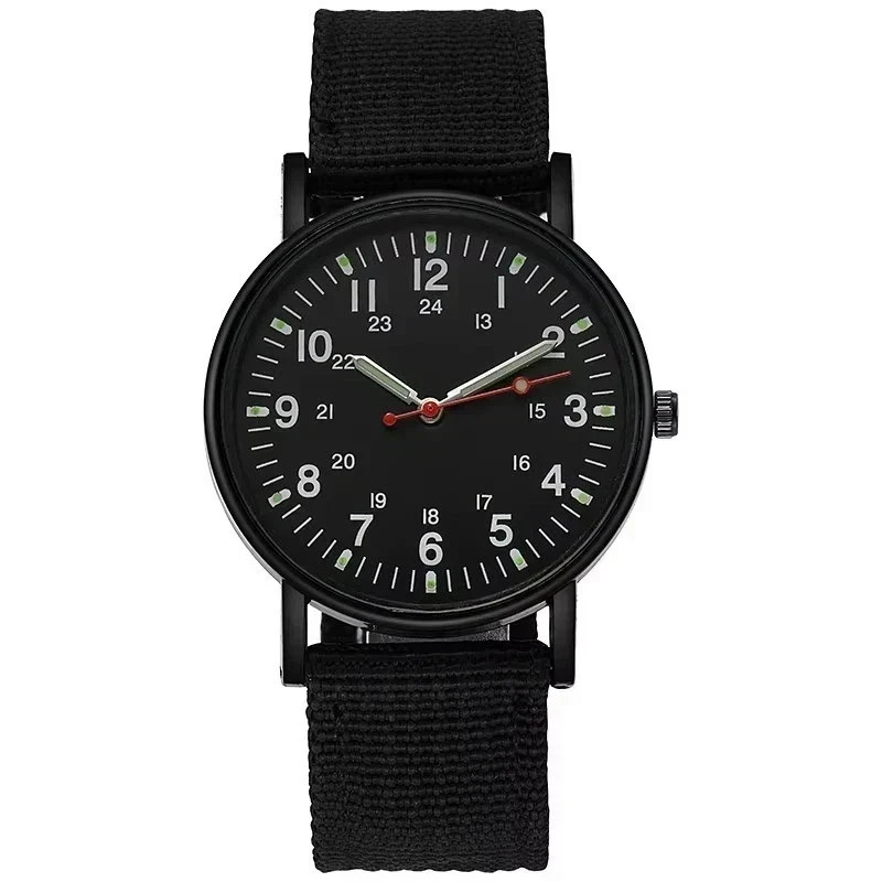 Military Watch Army Durable Water Proof Luminous 24Hours Dial Nylon Strap USA
