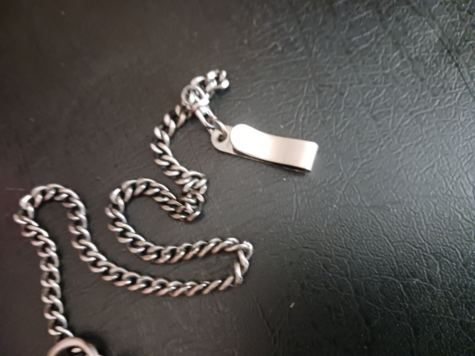 ​Willow Bay BY618 Quartz Pocket Watch + Chain Brushed Silver Tone, Needs Battery