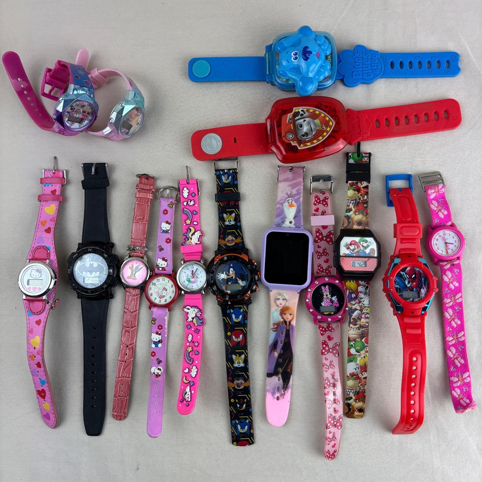 Kids Children Watches Pop Culture Disney Batman Hello Kitty Sonic Blues Clues