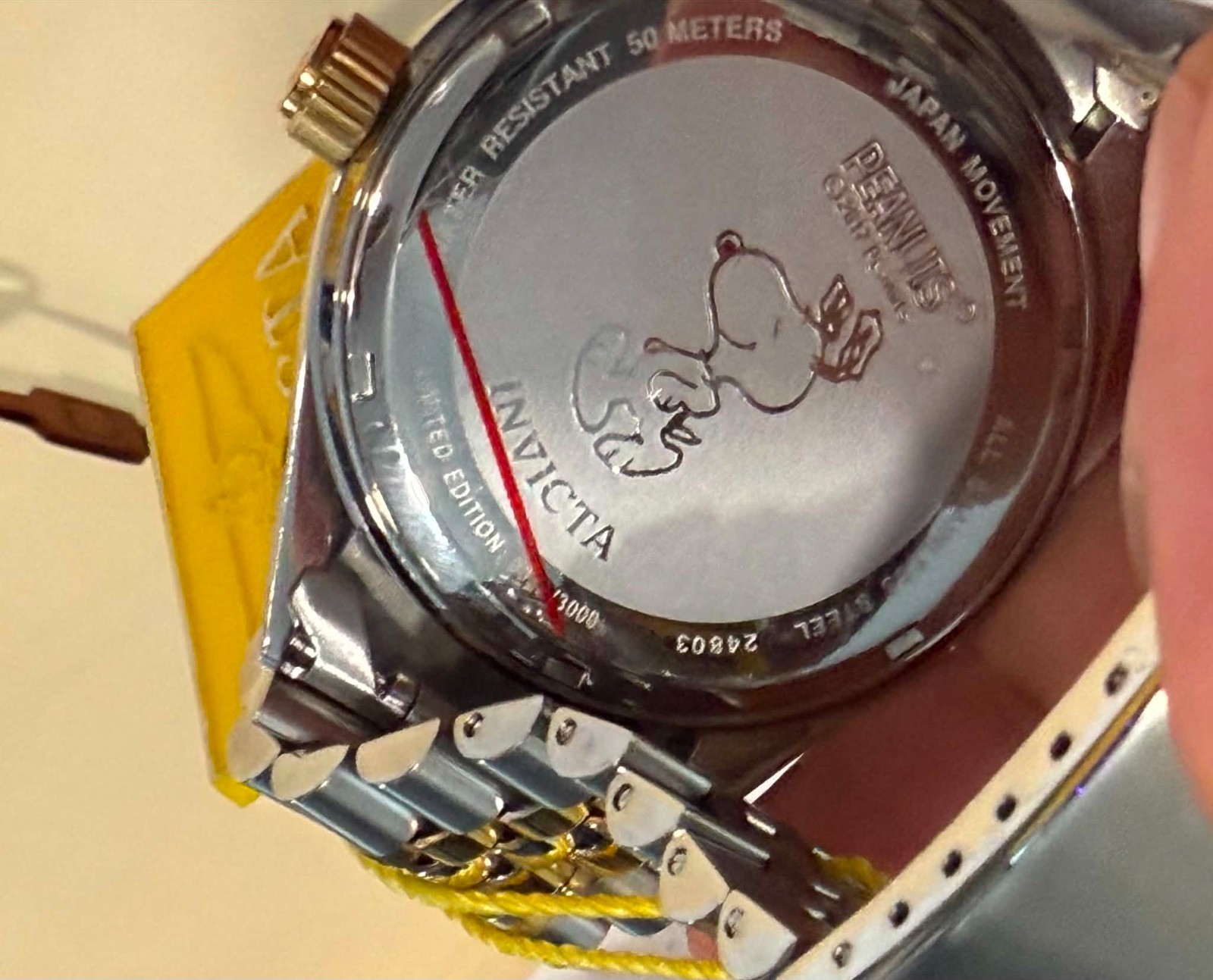 Invicta Character Collection Limited Edition Snoopy Stainless/Gold Analog Watch