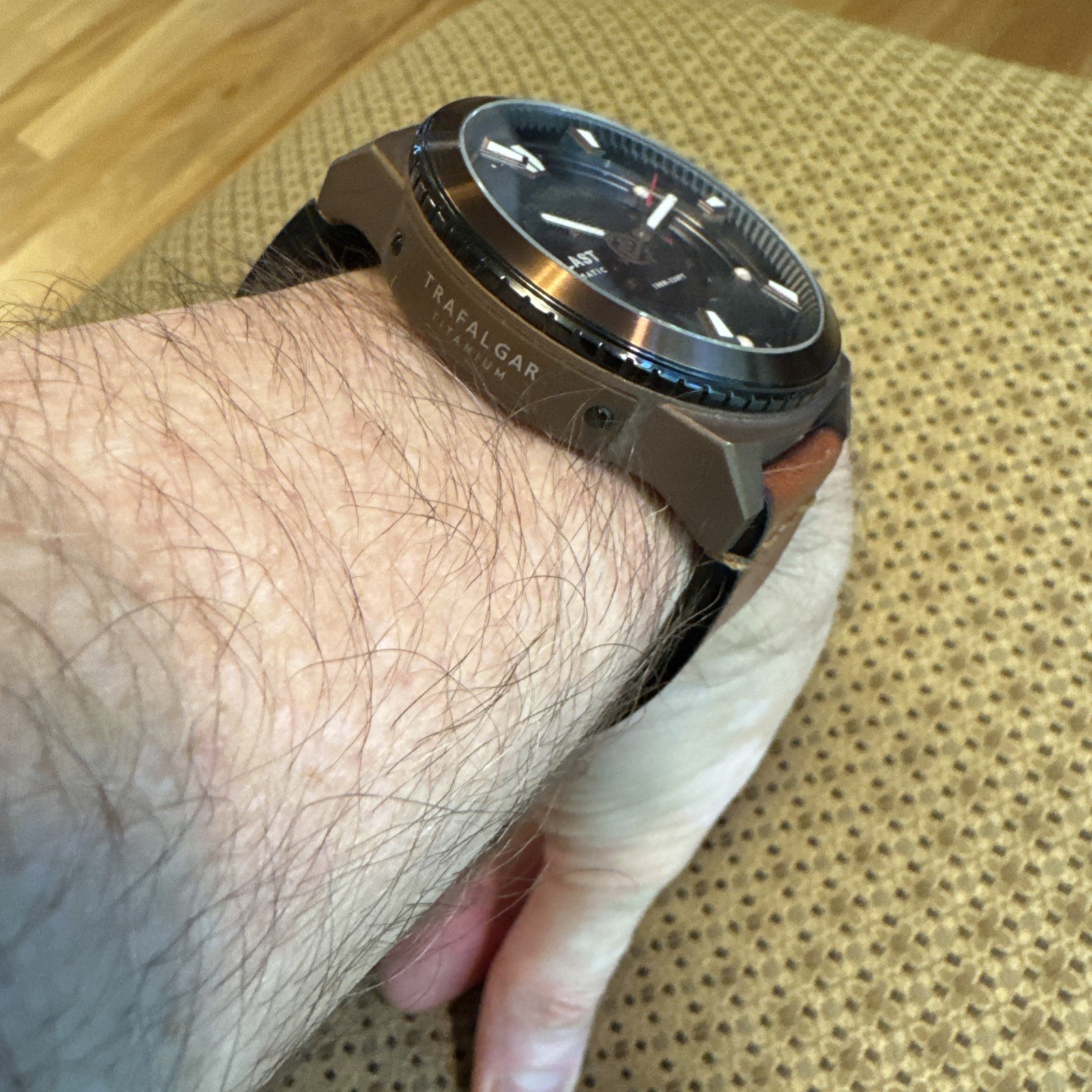 Ballast Trafalgar Titanium Automatic Brown Watch 46.5mm BL-3135 Men’s