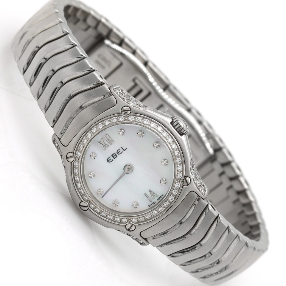 EBEL Diamond Classic Wave Stainless Steel Classic Women’s Watch RARE