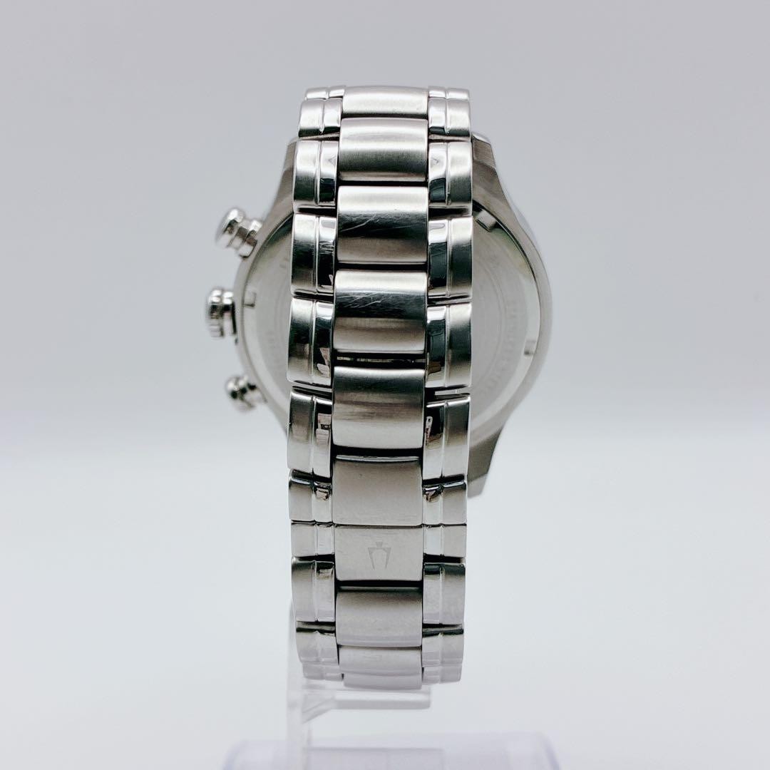 Operational item Rare BULOVA Adventure Chronograph Black Dial Beautiful Item