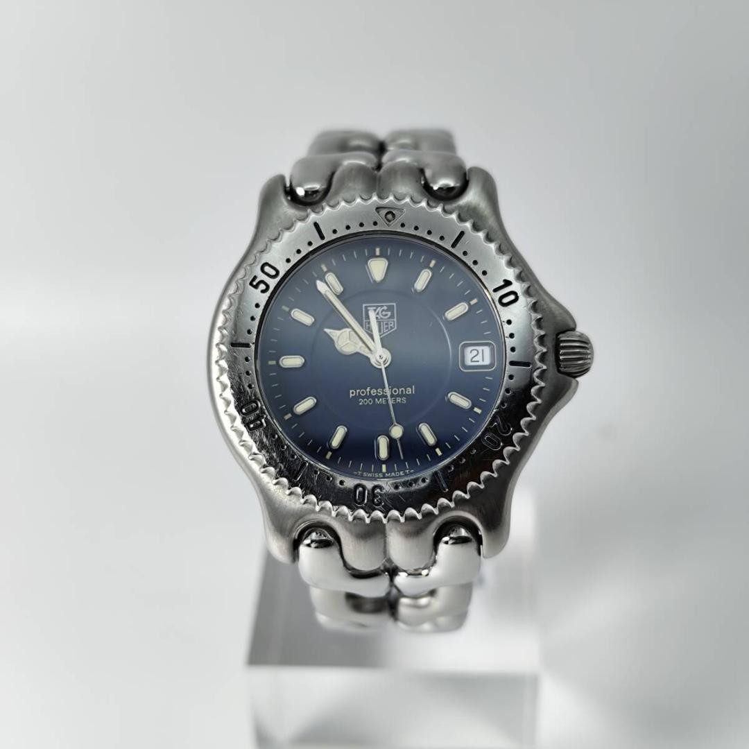 Tag Heuer S/el Professional WG1117-K0 Wristwatch 37mm Blue Dial Stainless Steel