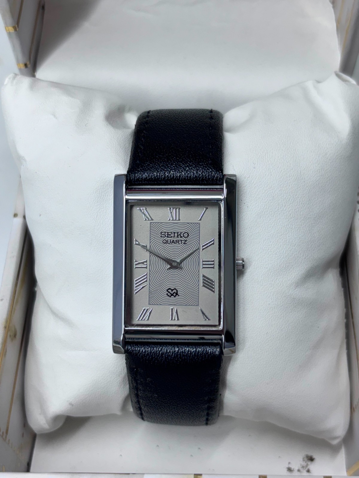 Vintage Refurbished Seiko Slim Tank Quartz Japan Men’s Wrist Watch