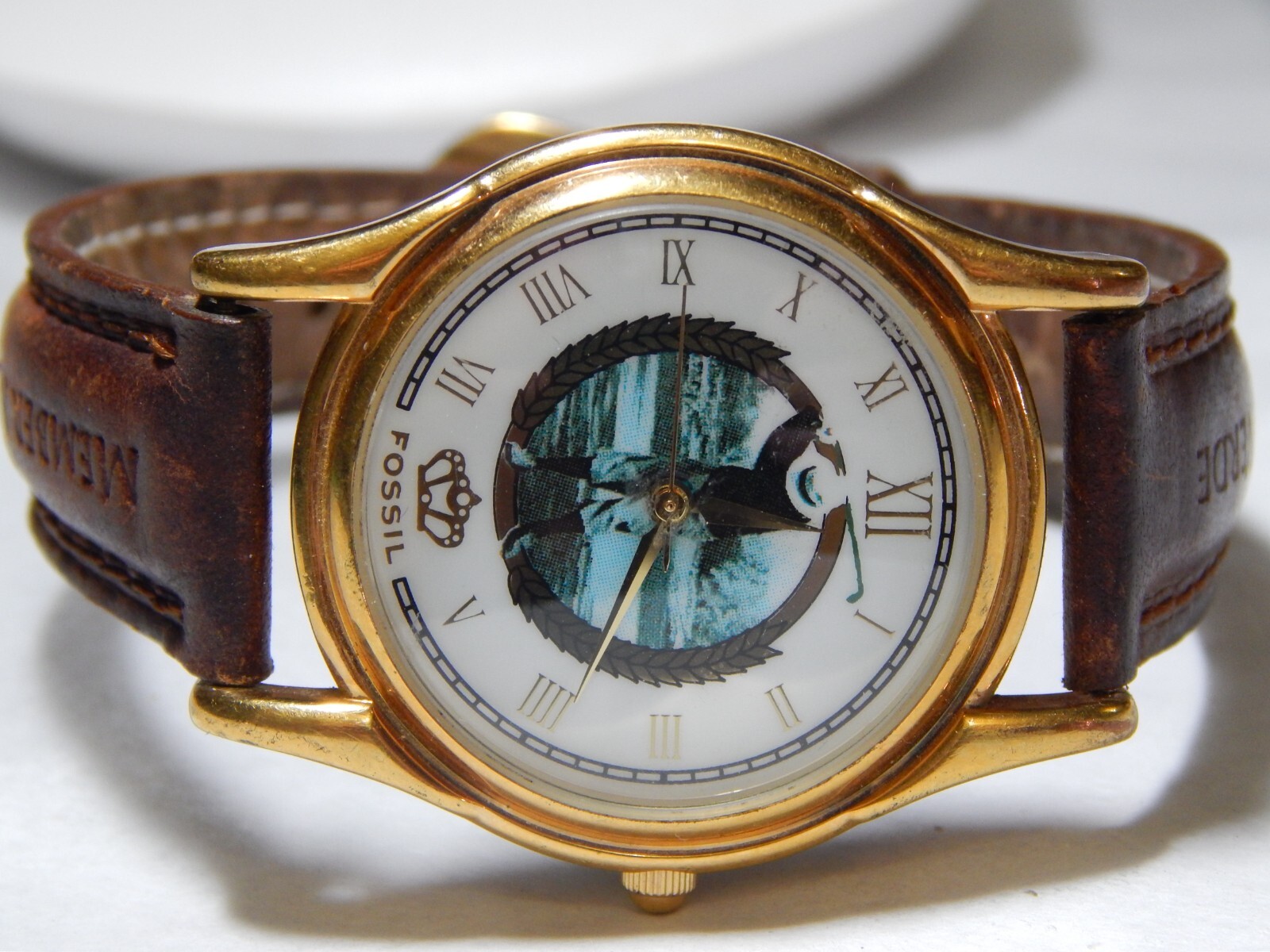 Fossil Men’s Special Edition Golf Watch, Leather Strap SE-1002 See Description