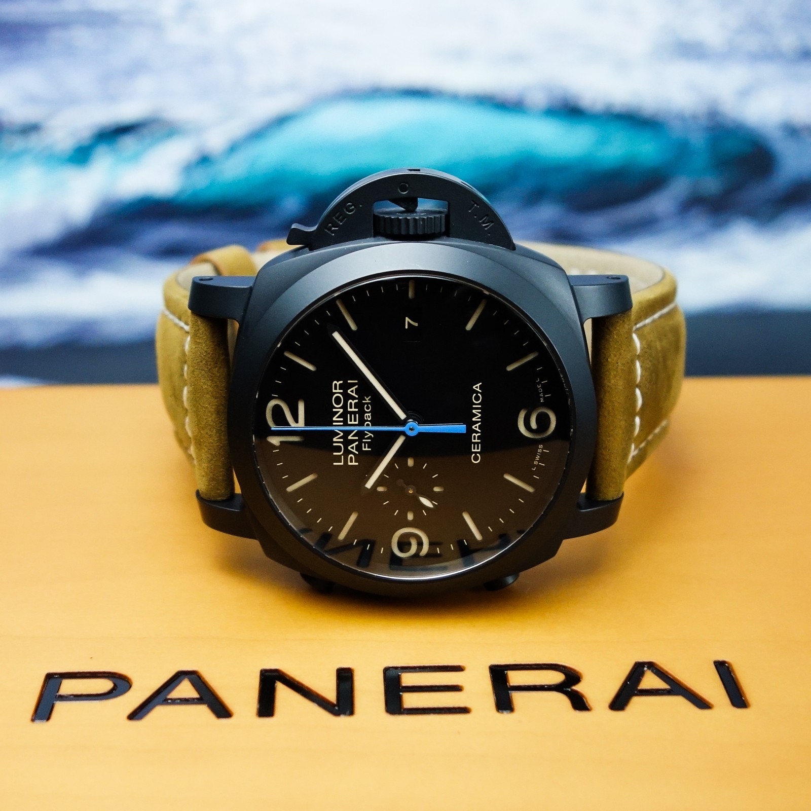 Panerai Luminor 1950 Flyback Ceramica 44mm PAM00580 Box Papers 00580 580