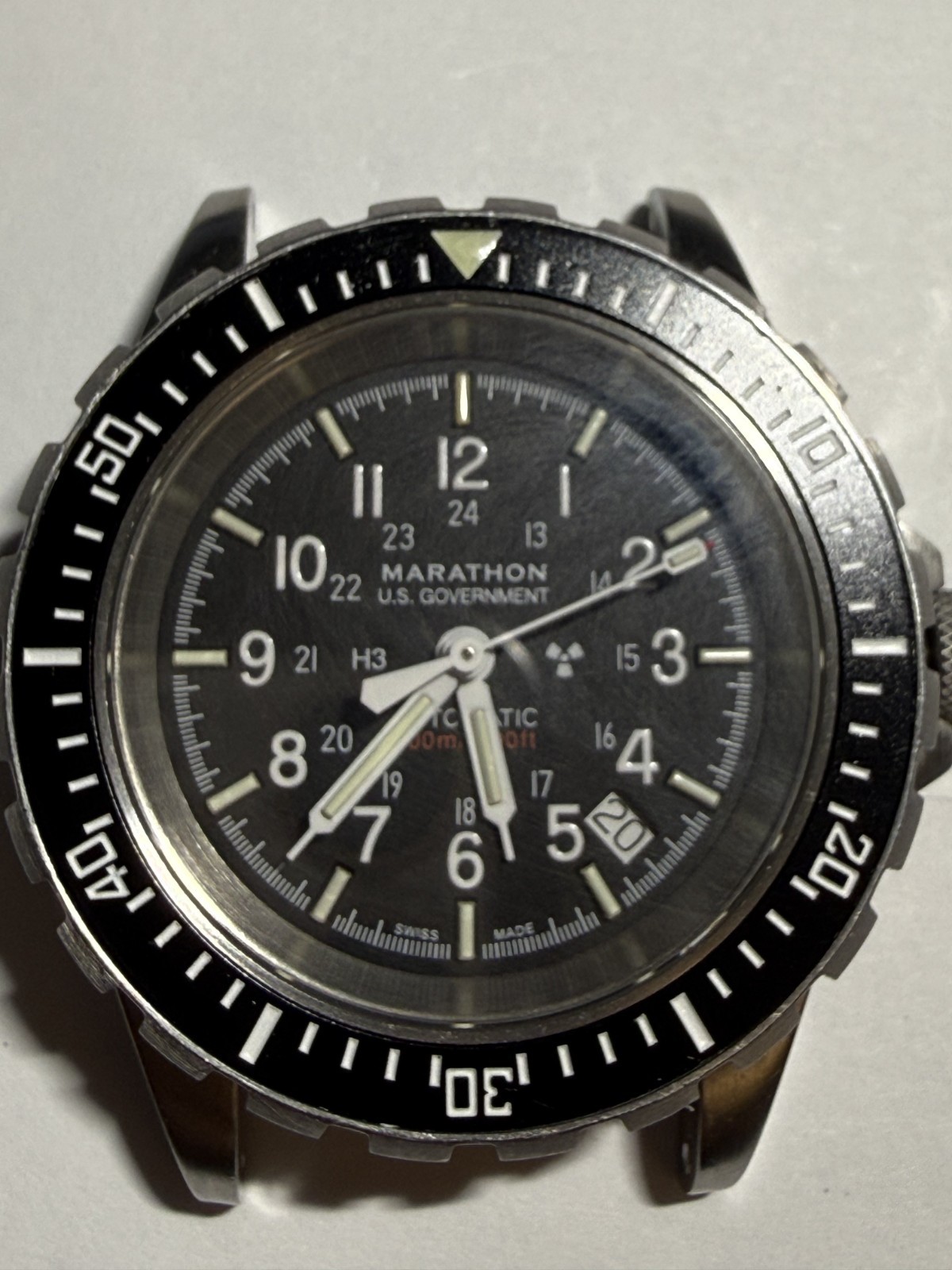 Marathon GSAR 41mm US GOVT face marked 41mm Auto Diver – Factory Serviced/Extras