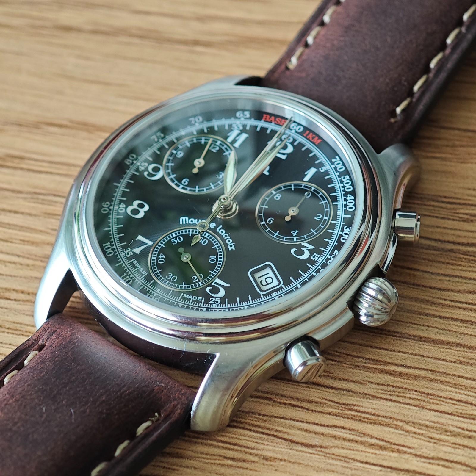Maurice Lacroix Chronograph Ref. 04724 Swiss Made Rare Men’s Watch (W0128)