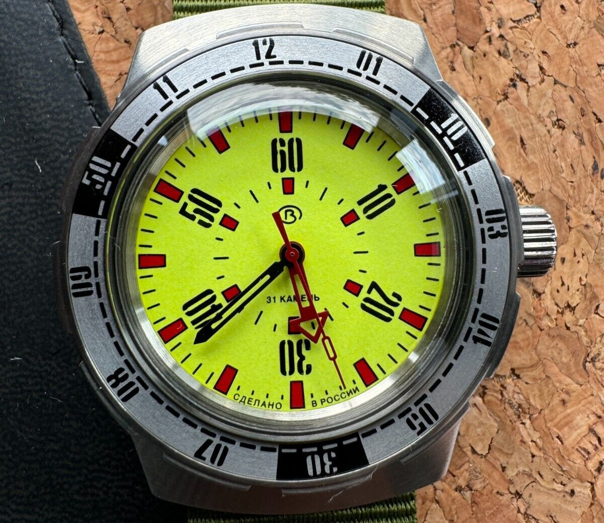 Vostok Amphibia 16032V Watch Automatic Pripyat Chernobyl USA Seller