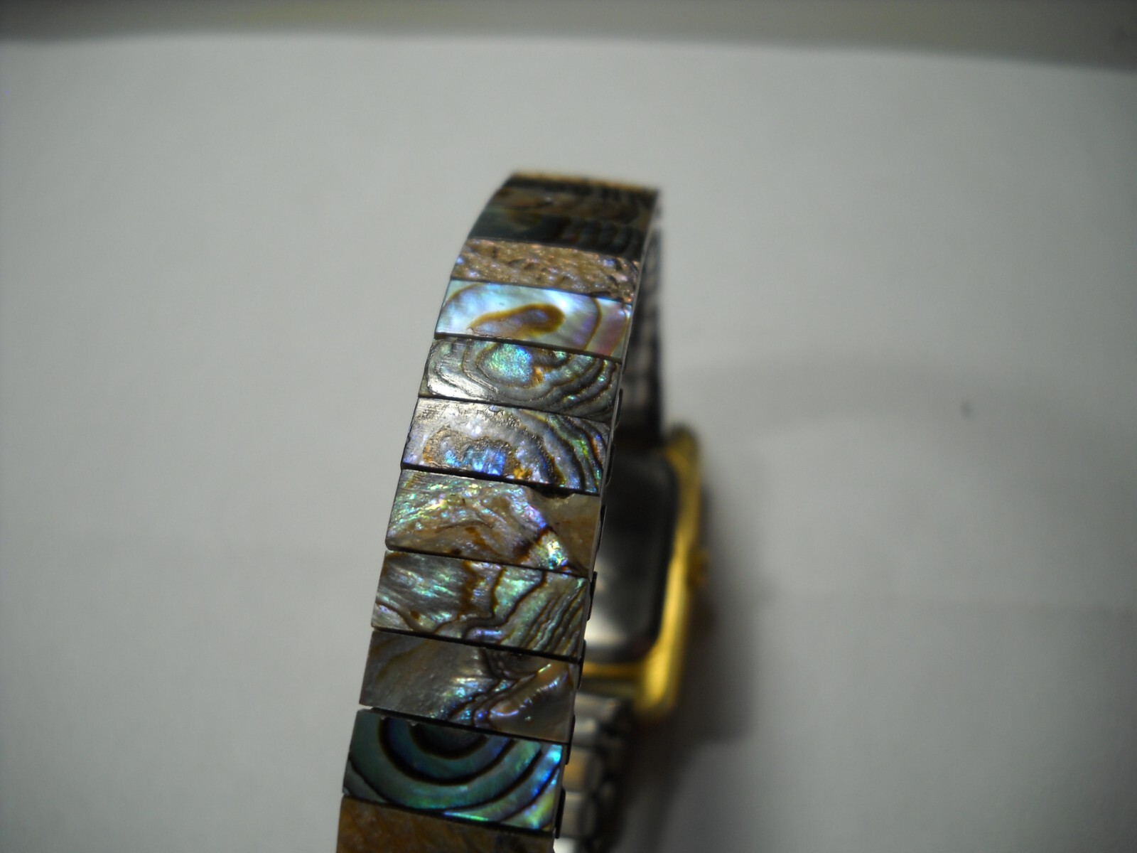 415L Ronica Abolane dial and 10 mm streatch band beautiful blue colors new batte